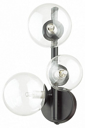 4818/3W Odeon Light Tovi настенное бра с тремя шарообразными плафонами черный