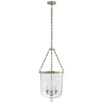 Cambridge Medium Smoke Bell Lantern серебро Батлер с прозрачным стеклом