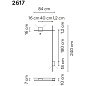 261715/21 Vibia Structural 2X Удлиненный настенный светильник 84X240 - 2617 — фото 1