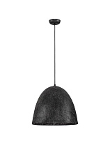 Black Paper & Natural Mulbery Silk Sandy Black Metal Base LED E27 1x12 Watt 100-240Volt IP20 Bulb Excluded D:50 H:220 cm