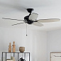 52" Renew Energy Star Fan Satin Black люстра-вентилятор 330164SBK Kichler — фото 1