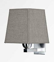 Ramose 2 с квадратным абажуром, шлифованный никель