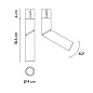 653811/1F Vibia Bind Прожектор Ø 4 см шириной - трековый светильник 6538 — фото 1