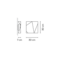 Origami,Wall Terra Dark 2700K,TRIAC