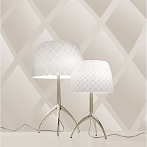 LUMIERE 30th - Lampe de table - Grande/PASTILLES - Motif losanges