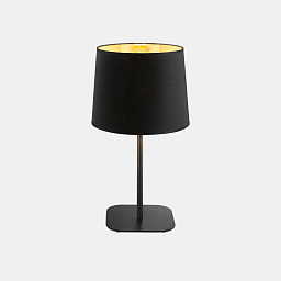 161686 Ideal lux Nordik настольная лампа с черным матовым абажуром и золотым отражателем