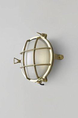 Уличный настенно-потолочный светильник Original BTC Brass Bulkhead 7029