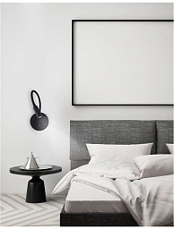 8140322 Nova Luce Jaco настенный светильник с черным матовым корпусом и подвижной головкой