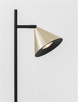 Oxide Gold & Black Aluminium LED MR16/GU10 1x10 Watt 100-240Volt IP20 Bulb Excluded L: 19 W: 13 H: 42 cm Cable L: 105 cm