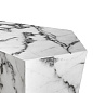 110659 Coffee Table Prudential set of 3 white faux marble кофейная карта Eichholtz