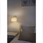 62705 SAHARA Chrome/linen wall lamp настенный светильник Faro barcelona