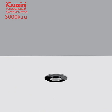 ES13 Light Up iGuzzini Floor-recessed Orbit luminaire D=45mm - Flush-mounted all glass cover - Warm White LED - Elliptical optic
