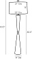 79821-423 Grom Floor Lamp Arteriors торшер