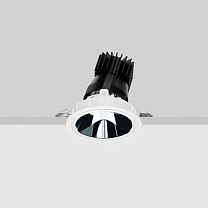 Reflex adjustable luminaire - Ø 125 mm - warm white - medium optic - frame 19.1W 1012lm - 3000K - CRI 90 - DALI-2 - Colour: White / Aluminium