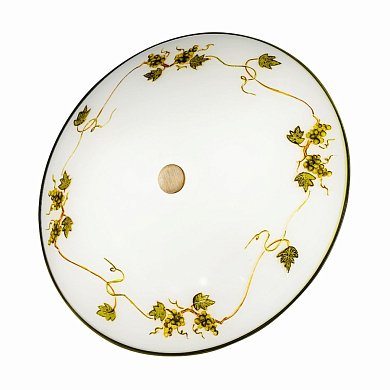 потолочный светильник латунный с четырьмя плафонами