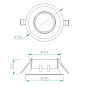 C0161 Mantra Comfort gu10 точечный светильник, 12Вт, серебро — фото 4