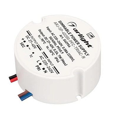 040956 Arlight Блок питания ARJ-SP-40200-PFC-TRIAC-R (7W, 27-40V, 200mA)