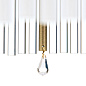 HL 6-1490/3 alt-MS/Stäbchen Pendant Light ADELE, antique brass, with crystal glass sticks, 37cm Orion — фото 4