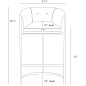 2670 Calvin Bar Stool Arteriors акцентный стул — фото 2