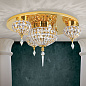 DL 7-479/3+1/62 gold Oriental Orion кристальная потолочная композиционная люстра — фото 1