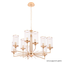GLORIA SP9 BRASS Crystal Lux GLORIA люстра с металлическим каркасом и цилиндрическими стеклянными плафонами цвета латунь