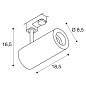 SLV 1004184 3Ph, NUMINOS M светильник 20Вт с LED 3000К, 1880лм, 60°, CRI&gt;90