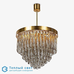 CL464-60-CLEAR Bella Figura Ribbon люстра-барабан с ниспадающими подвесами из прозрачных кристаллов