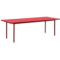 Two-Colour 240×90 см, столешница Valchromat, красная / каркас сталь, бордовый (maroon red)