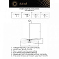 APL.656.06.01 Aployt Marlena подвесной светильник, 8Вт, черный — фото 1