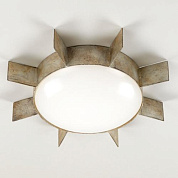 CL0015.DS.EU Biscay Flush Ceiling Light, Distressed Silver (d)