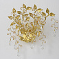EDEN AP2 GOLD Crystal lux EDEN Бра E14 60W — фото 3