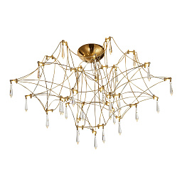 SL6601.202.78 ST-Luce Gravetta потолочная люстра из изогнутых металлических нитей с лёгким плетением