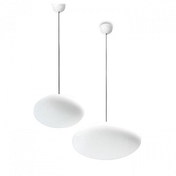16216 Linea Light Group Oh подвесная люстра с двумя округлыми плафонами матового стекла
