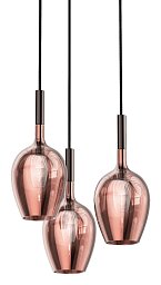 3050/S3 Italamp Rosè подвесной светильник со стеклянными плафонами-бутонами