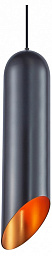 V11343-1P Moderli Tube подвесной светильник цилиндрической формы с черным корпусом и латунным элементом
