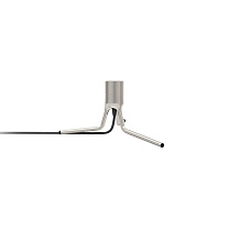 Tripod Base brushed steel H 18,6 cm