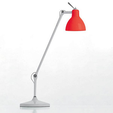 Rotaliana Luxy T1 настольный светильник с шарниром серебро; красный 1LXT100443ER0