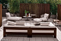 Alison dark brown outdoor Уличный диван Minotti