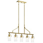 Everett 42" 5 Light Linear Chandelier Natural Brass люстра 52379NBR Kichler — фото 8