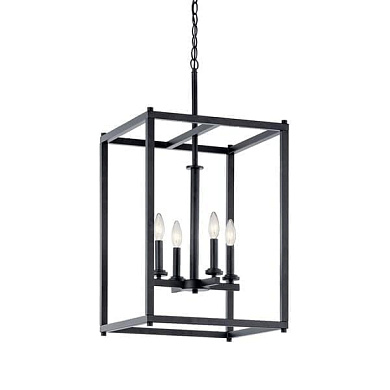 Crosby 4 Light Foyer Pendant Black подвесной светильник 43998BK Kichler