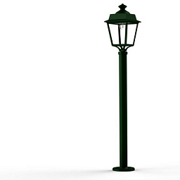 150023019 Roger Pradier Place Des Vosges Evolution садовый фонарь на стойке с куполообразным плафоном зелёного цвета