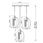 Подвесной светильник Asher II Kichler KL-ASHER-3PC-AP античный пьютер — фото 4