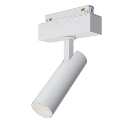 TR019-2-7W4K-W Maytoni Focus трековый прожектор белого цвета с регулируемым направлением света для магнитного трека GRAVITY 35mm