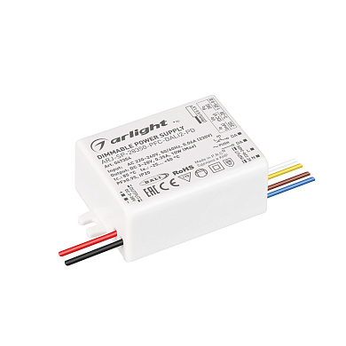 047354 Arlight LED драйвер ARJ-SP-28350-PFC-DALI2-PD (10W, 3-28V, 350mA)