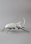 01009478 Lladro White Insects фарфоровая фигурка белого жука — фото 4