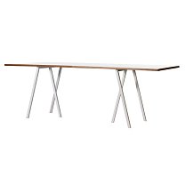 Loop Stand Table 180×87,5 см, столешница белый ламинат / рама белая