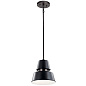 Lozano 9.5" 1 Light Pendant Black уличный подвесной светильник 59003BK Kichler