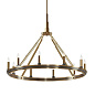 Emmala 27.50" 10 Light Chandelier Brushed Natural Brass and Black люстра 52421BNB Kichler — фото 3