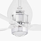 33382WW-9 Faro barcelona MINI ETERFAN LED потолочный вентилятор с подсветкой хром — фото 2