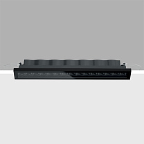 Laser Blade InOut Recessed rectangular ceiling-mounted IP65 luminaire, compact body, Warm White LEDs, DALI Wide Flood optic. 36.4W 1925lm - 2700K - DALI-2